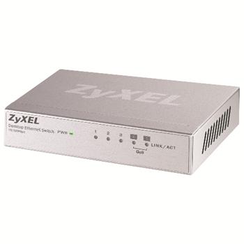 ZyXEL ES-105A, 5-port 10/100 Mbps Ethernet switch, 2x Qos